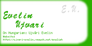 evelin ujvari business card