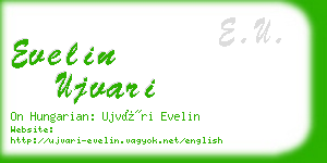 evelin ujvari business card